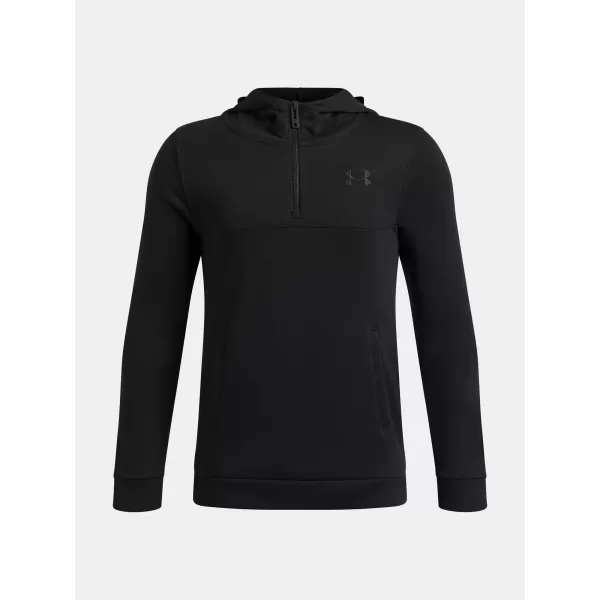  Jungen-Sweatshirt UNDER ARMOUR RIVAL LW 1/4 ZIP HOODIE 6009316-001 SCHWARZ 