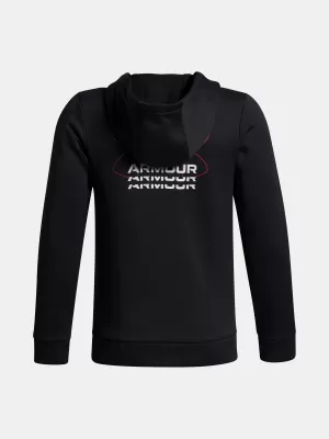 Jungen-Sweatshirt UNDER ARMOUR UA ARMOUR FLC RETRO GRPHC HD 6003812-001 SCHWARZ
