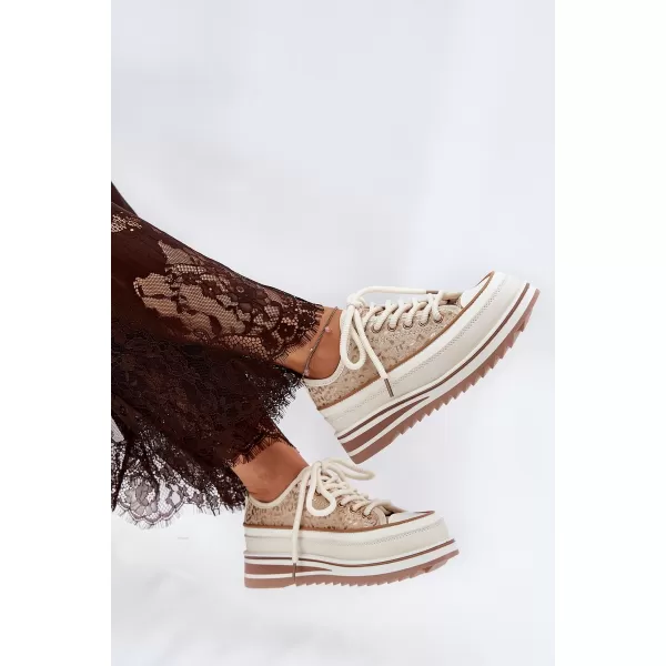  Damen-Sneaker S.BARSKI BF51-101 BEIGE 