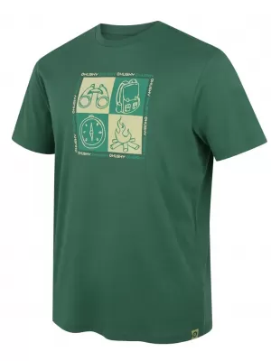 Herren-T-Shirt HUSKY TEE SQUARE M GRÜN