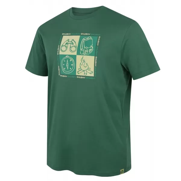  Herren-T-Shirt HUSKY TEE SQUARE M GRÜN 