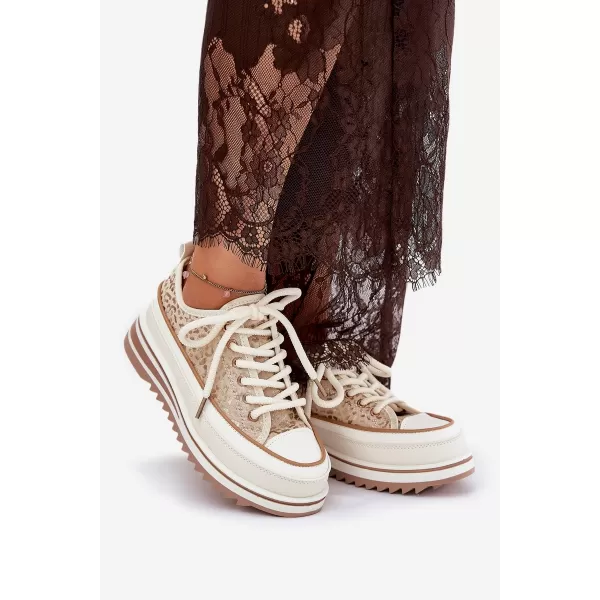  Damen-Sneaker S.BARSKI BF51-101 BEIGE 