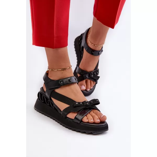  Damensandalen D&A CR956 SCHWARZ 