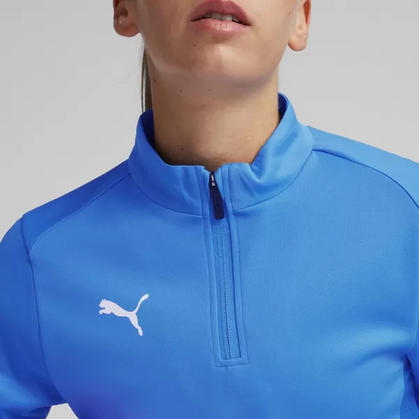  Damen-T-Shirt PUMA TEAMGOAL TRAINING 1/4 ZIP WM 658631-02 E.BLU.LEMON/WHITE/TEAM ROYAL 