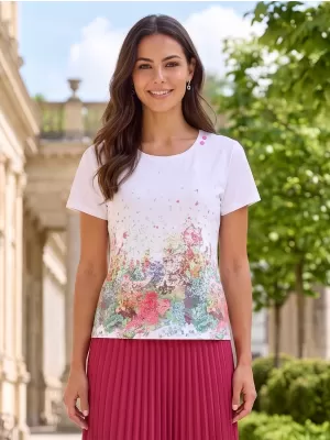 Damen-T-Shirt ALTISPORT HELINA WEIß