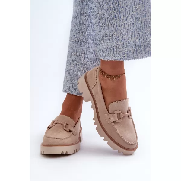  Damenmokassins D&A TW117 BEIGE 