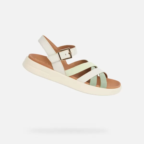  Damensandalen GEOX XAND 2S G012749 CREMIG 