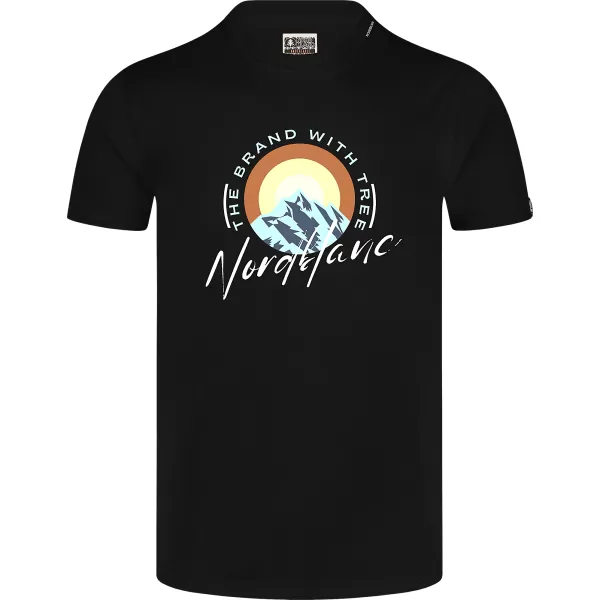  Herren-T-Shirt NORDBLANC SUNRISE NBSMT8152 SCHWARZ 