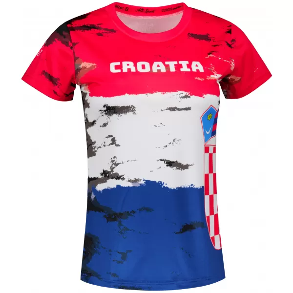  Premium-T-Shirt für Damen ALTISPORT VOJ/ALW036HR/TR01 KROATIEN 