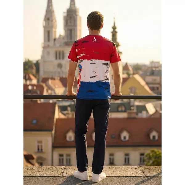  Premium-T-Shirt für Herren ALTISPORT VOJ/ALM036HR/TR01 KROATIEN 