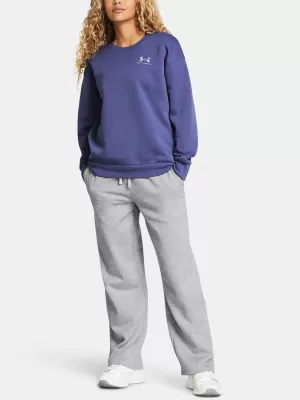 Sporthose für Damen UNDER ARMOUR UA RIVAL FLC STRAIGHT PANT 1381847-011 GRAU