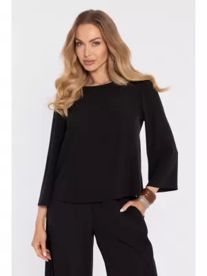 Damenbluse MOE M905 SCHWARZ