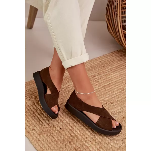  Damensandalen ZAZOO 3196 BRAUN 