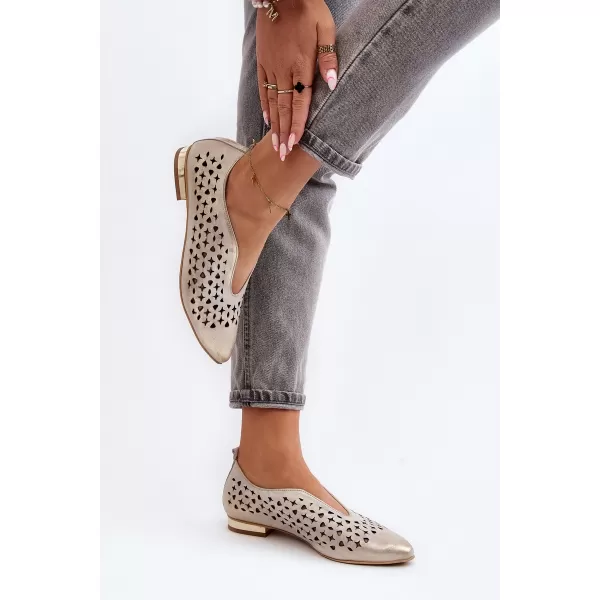  Ballerinas für Damen ZAZOO 2883 GOLD 