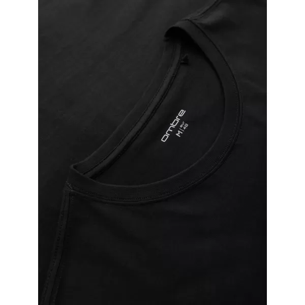  Herren-T-Shirt OMBRE OM-TSPT-0261 SCHWARZ 