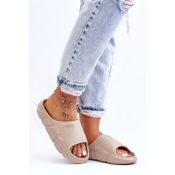  Damenhausschuhe BIG STAR LL274593 BEIGE Big Star Shoes 