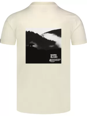 Herren-T-Shirt NORDBLANC NOTHINGNESS NBSMT8150 CREMIG WEIß