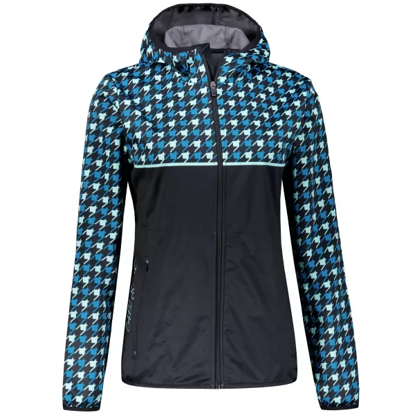  Premium-Softshelljacke für Damen ALTISPORT VOJ/ALW048JACK01 SCHWARZ UND BLAU 