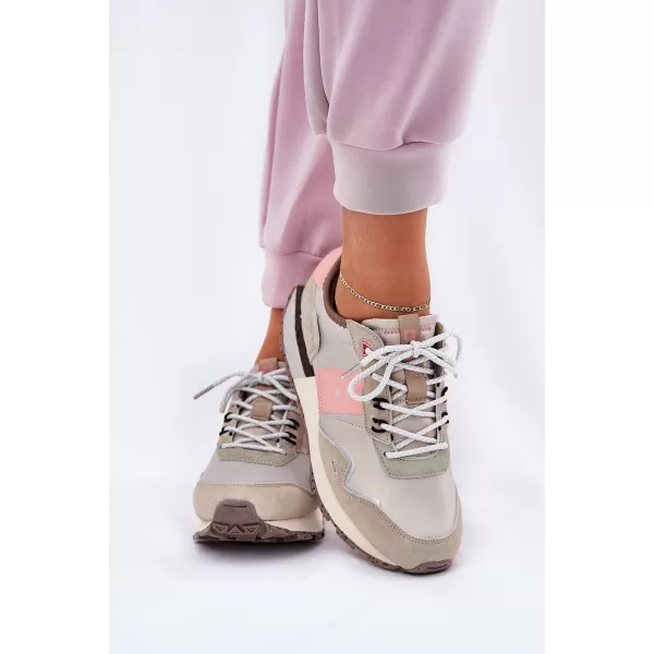  Damen-Sneaker BIG STAR RR274243 ROSA/GRAU Big Star Shoes 
