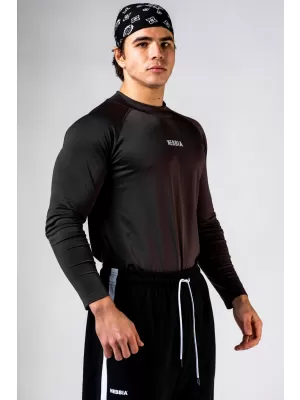 Nahtloses T-Shirt mit langen Ärmeln POWER 901 BLACK Nebbia
