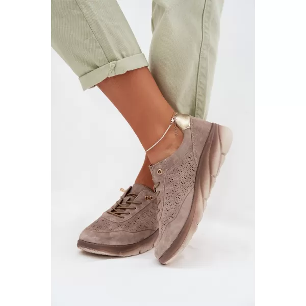  Damen-Sneaker SERGIO LEONE SP-002 BRAUN 