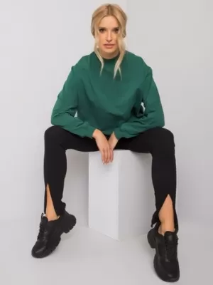 Damen-Sweatshirt BASIC FEEL GOOD RV-BL-5185.90P DUNKELGRÜN