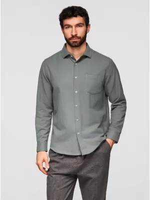 Herrenhemd OMBRE K694 KHAKI
