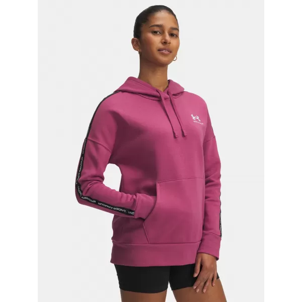  Damen-Sweatshirt UNDER ARMOUR ICON FLEECE TAPED HDY 6003708-659 ROT 