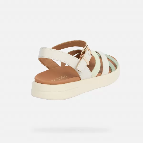  Damensandalen GEOX XAND 2S G012749 CREMIG 