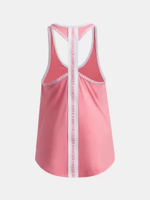 Tanktop für Mädchen UNDER ARMOUR TECH KNOCKOUT TANK 1363374-600 ROSA