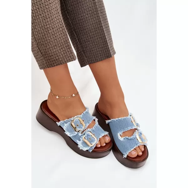  Damenhausschuhe BOTO RENELISSE 41325 HELLBLAU 