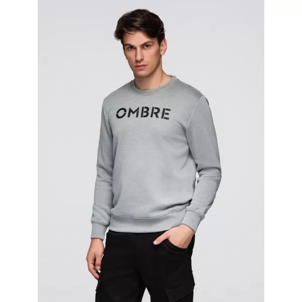  Herren-Sweatshirt OMBRE B1711 GRAUE MELANGE 
