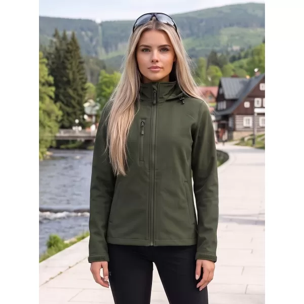  Softshelljacke für Damen ALTISPORT NoPrint NP/ALW945 MILITÄR 