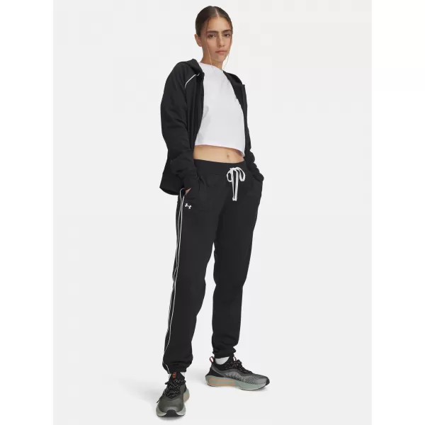  Damen-Set UNDER ARMOUR UA RIVAL TRICOT TRACKSUIT HD 6001966-001 SCHWARZ 