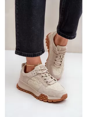 Damen-Sneaker BIG STAR OO274A315 BEIGE Big Star Shoes