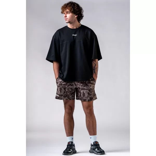  Übergroßes T-Shirt POWER 898 BLACK Nebbia 