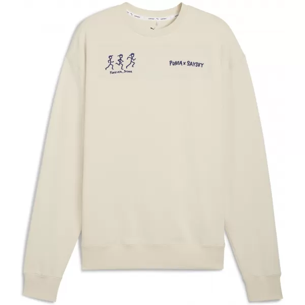  Sweatshirt PUMA UNISEX X SAYSKY LS KNIT 527557-87 ALPINER SCHNEE 