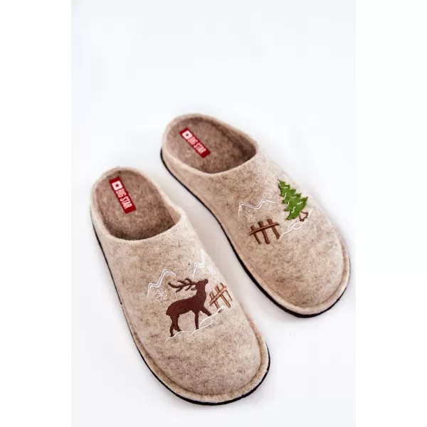  Damenhausschuhe BIG STAR KK276016 BEIGE Big Star Shoes 