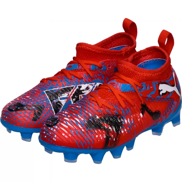  Kinderschuhe PUMA FUTURE 8 MATCH PLAY FG/AG JR 108750-01 ROTE/SCHWARZE/BLAUE/ROSA PIXEL 