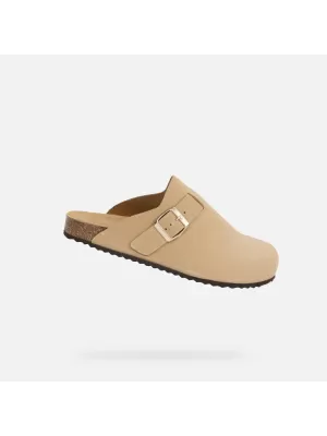 Damenhausschuhe GEOX BRIONIA G013083 BEIGE