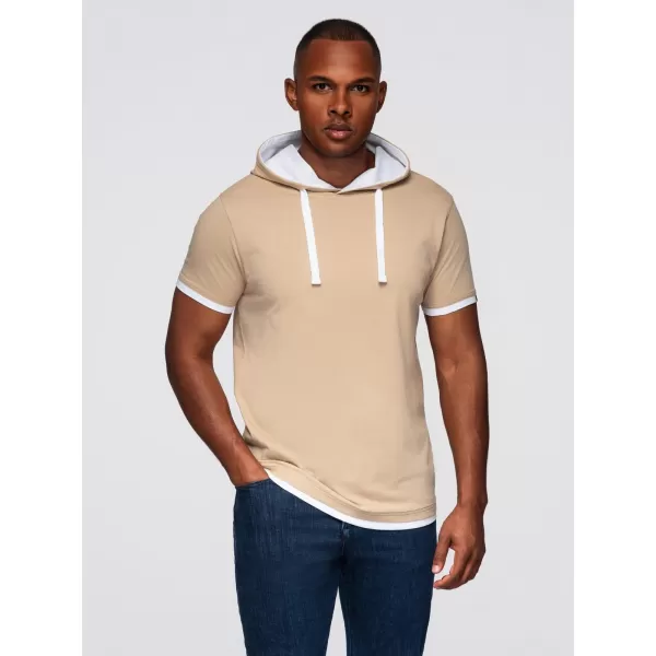  Herren-T-Shirt OMBRE OM-TSCT-0256 BEIGE 