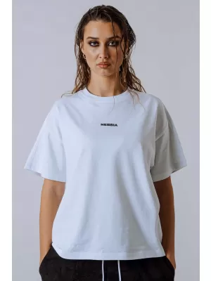 T-Shirt mit entspannter Passform POWER 894 WHITE Nebbia