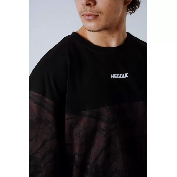  Übergroßes T-Shirt POWER 898 DARK BROWN CAMO Nebbia 