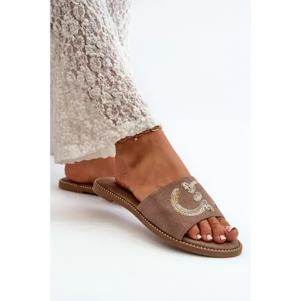  Damen-Flip-Flops S.BARSKI KV27-052 TAUPE 