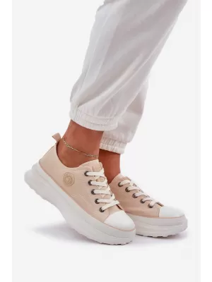 Damen-Sneaker BIG STAR NN274127 BEIGE Big Star Shoes