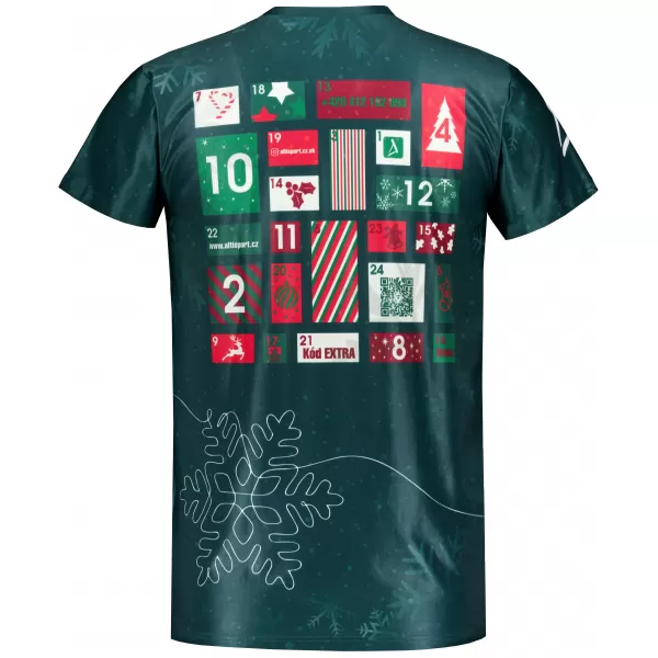  Herren-Weihnachtsshirt Premium ALTISPORT VOJ/ALMVN8TR06 GRÜN 