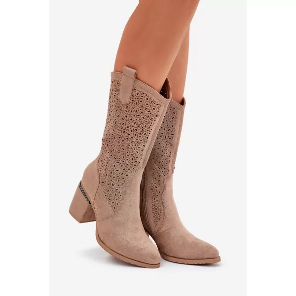  Damenstiefel S.BARSKI HY51-238 BEIGE 