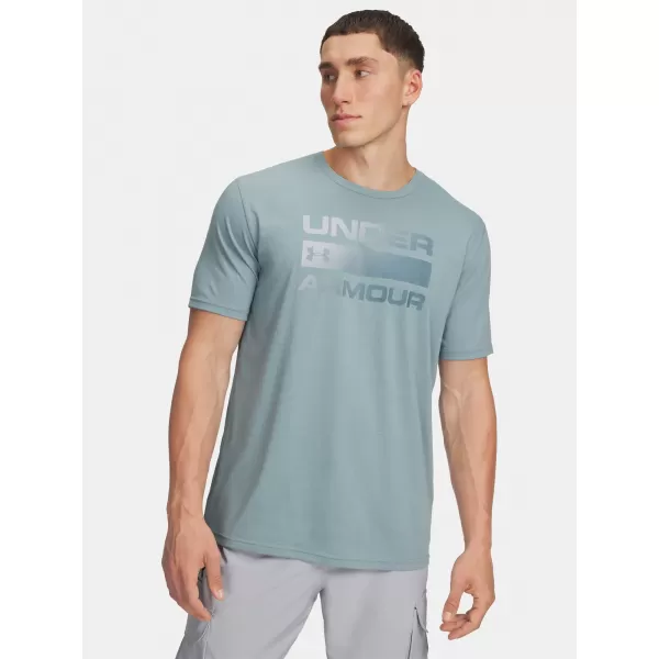  Herren-T-Shirt UNDER ARMOUR UA TEAM ISSUE WORDMARK SS 1329582-323 GRÜN 