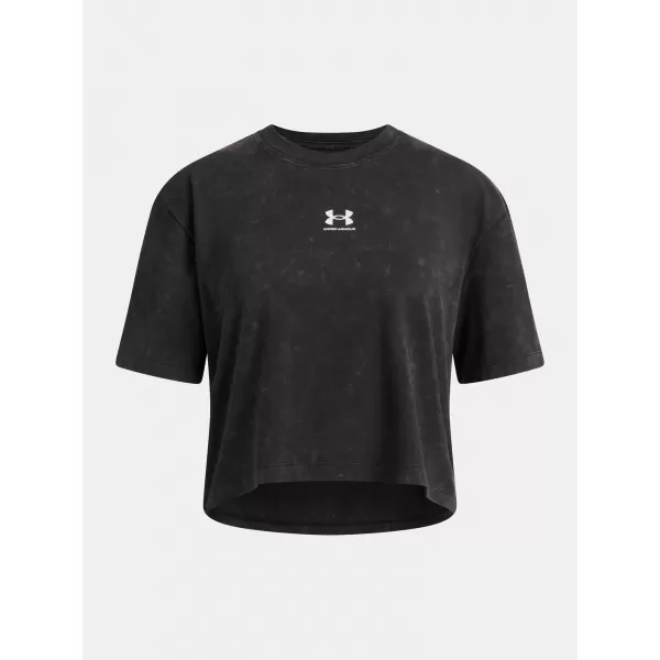  Mädchen-T-Shirt UNDER ARMOUR UA G RIVAL WASH SS 6011673-001 SCHWARZ 