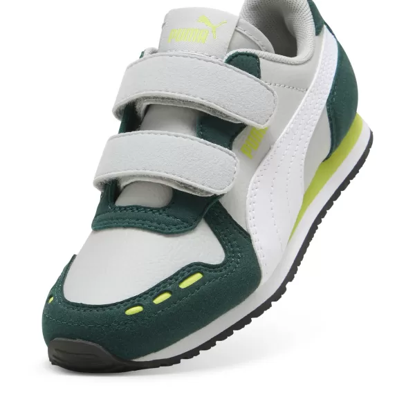  Kinderschuhe PUMA CABANA RACER SL 20 V PS 383730-19 HELLGRAU/WEIß/DUNKLE MYRTE 